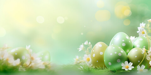 Wall Mural - abstract festive glitter shiny background, Easter,
