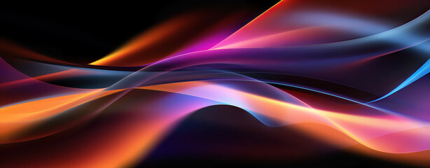 Wall Mural - colorful ribbon in neon colors