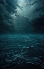 dark deep ocean water