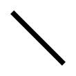 Simple diagonal line icon. Vector.