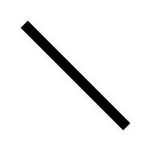 Simple Diagonal Line Icon. Vector.
