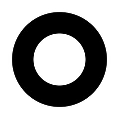 Poster - Circle silhouette icon. Circle shape. Vector.