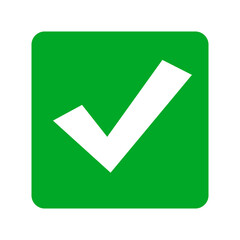 Poster - Simple green check box icon. Vector.