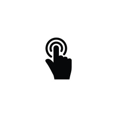 Poster - Hand cursor click icon vector for web site Computer and mobile app