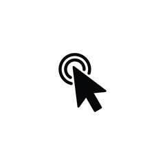 Poster - Cursor click icon, cursur click sign vector for web site Computer and mobile app