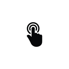 Poster - Hand cursor click icon vector for web site Computer and mobile app