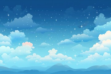 Wall Mural - sky cloud space galaxy background with stars.