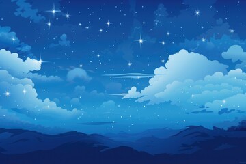 Wall Mural - sky cloud space galaxy background with stars.