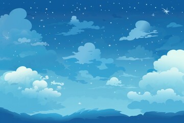 Wall Mural - sky cloud space galaxy background with stars.