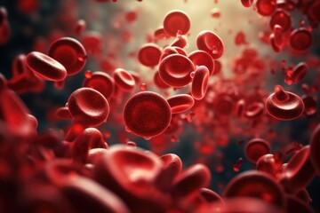 red blood cell biology background