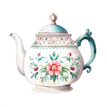 Teapot  Watercolor Transparent Clipart