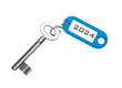 Alter Schlüssel mit Etikett 2024