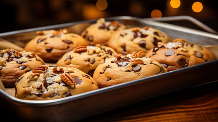 Sticker - tasty cookies with chocolate and nuts