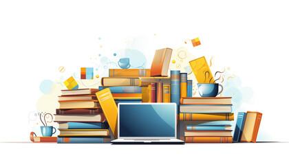 Modern flat design web banner