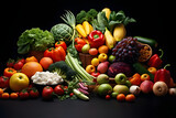 Fototapeta Kuchnia - fruits and vegetables. 
