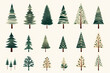 © RobsArt - Christmas tree cut-out clipart illustrations