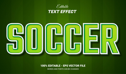 Wall Mural - Soccer 3d editable text effect