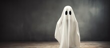 Halloween Costume Of A Kid Resembling A Ghost