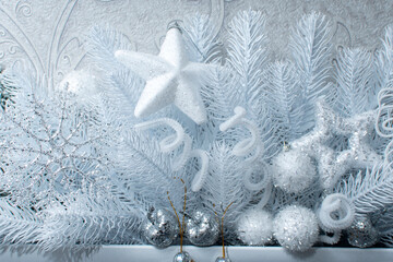Wall Mural - Close up view of a Christmas decoration