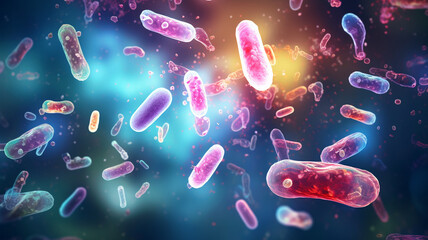 Abstract Macro Photography of Microscopic Cell Capsule in Human Artery