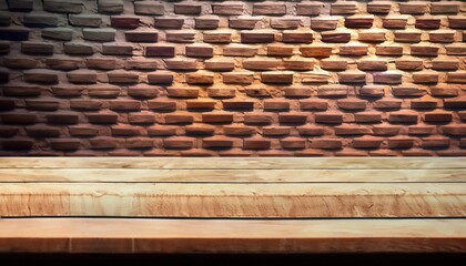 Wall Mural - old brick table