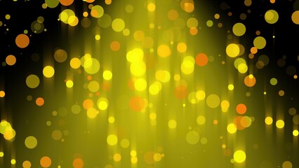Poster - Abstract golden rain. Computer generated 3d render