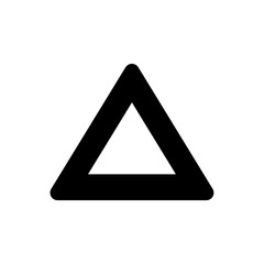 Wall Mural - Triangle arrow up button icon 