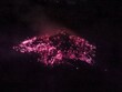 Magisches Pink: Flammendes Leuchten in der Dunkelheit
