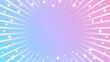 ピンクと青のグラデーションに放射状の集中線効果とキラキラした輝きが入った背景