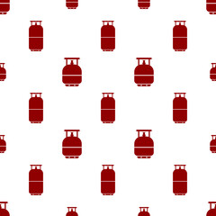 Poster - Lpg Cylinder Icon Seamless Pattern, Liquefied Petroleum Gas Cylinder Icon