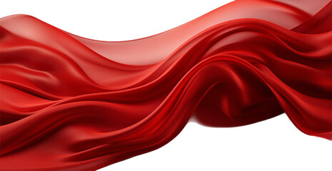 Wall Mural - red satin fabric