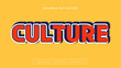 © SyahCreation - Yellow red and white culture 3d editable text effect - font style