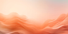 Abstract Background With Peach Colored Waves.Wallpaper Or Presentation Backdrop.