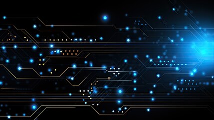 Aufkleber - Circuit line technology background. Concept technology, innovation, big data, Ai, network, business, modern