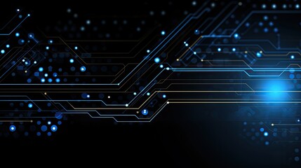 Aufkleber - Circuit line technology background. Concept technology, innovation, big data, Ai, network, business, modern