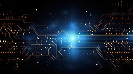 Aufkleber - Circuit line technology background. Concept technology, innovation, big data, Ai, network, business, modern