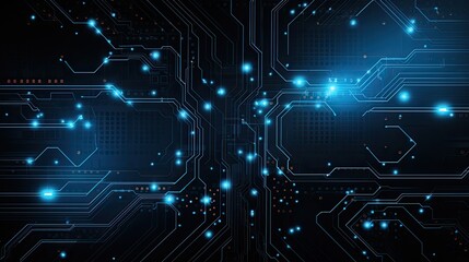 Aufkleber - Circuit line technology background. Concept technology, innovation, big data, Ai, network, business, modern