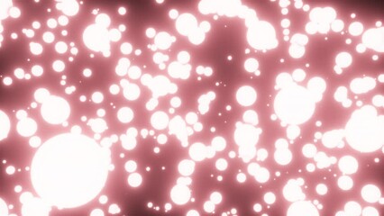 Poster - Abstract glowing spheres. Computer generated 3d render
