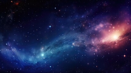 Wall Mural - A vivid space background filled with celestial wonders, stars, and space for your message