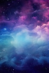 Wall Mural - A vivid space background filled with celestial wonders, stars, and space for your message