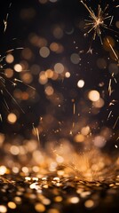 Bright colorful glittering lights and swirling confetti bokeh background for your instastory