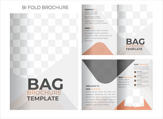 Two bifold brochures Design template