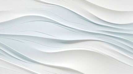 Poster -  a close up of a white wall with a wavy design on the top of the wall and bottom of the wall.