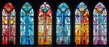 Church Windows Made Of Colored Glass