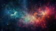 © ArtCookStudio - Vivid space scene with colorful celestial elements