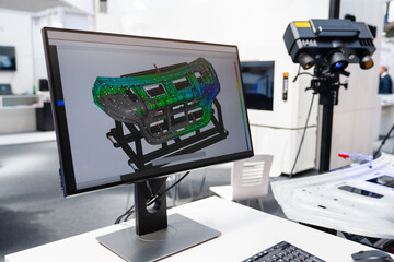 Leinwandbilder - 3D scanner for reverse engineering