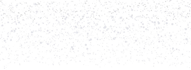 Aufkleber - Seamless realistic falling snow or snowflakes pattern isolated on transparent background. Vector Christmas border.