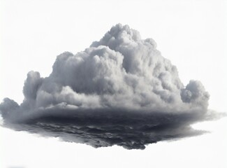 Sticker - Stormy/Rainy cloud isolated on white background. Graphic design element.