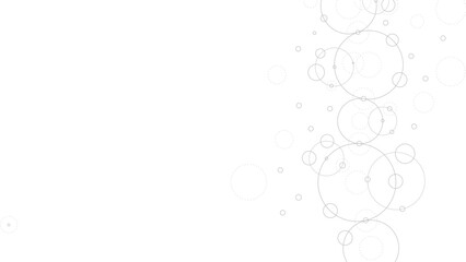 Poster - Technology abstract background. Abstract geometric background. Connected circles. Network of circles.