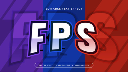 Wall Mural - Colorful colourful FPS 3d editable text effect - font style